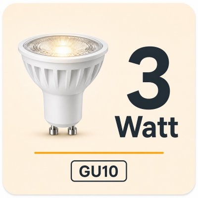 3W LED Einbaustrahler – Dezente Beleuchtung mit...