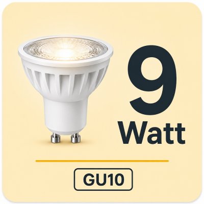 9W LED Einbaustrahler – Maximale Lichtleistung...