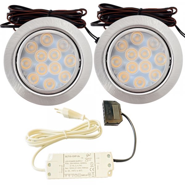 LED Möbeleuchte Luna 12V 3W - Flach & Plug & Play