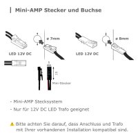 LED Möbelleuchte Emma 12V 3W warmweiß ultra flach Plug & Play