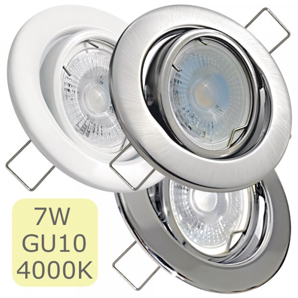 LED Einbaustrahler Alina 7W GU10 - Dimmbar | 4000K