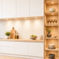 LED Möbelleuchte Emma 12V 3W flach inkl. LED Trafo und Zuleitung