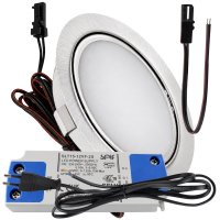LED Möbelleuchte Emma 12V 3W flach inkl. LED Trafo...