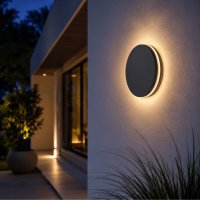 LED Außenwandleuchte Mila 12W 3000K warmweiß IP54 Anthrazit