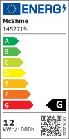 LED Außenwandleuchte Mila 12W 3000K warmweiß IP54 Anthrazit