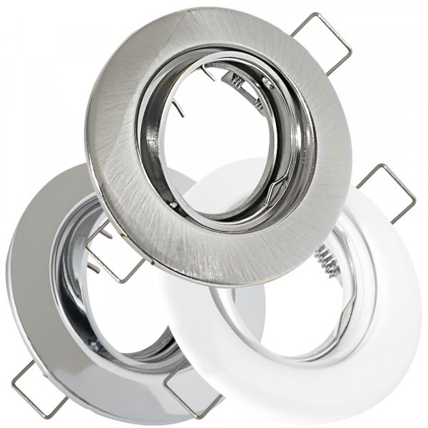 Einbauspot Alina – GU10/MR16, Ø90 mm, 45° schwenkbar