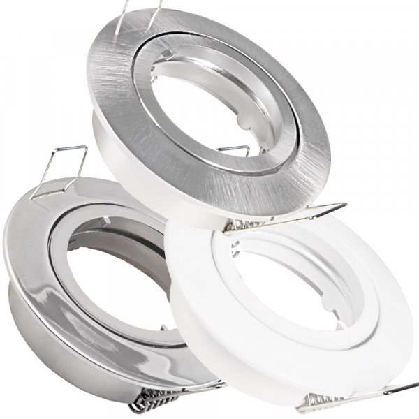 Einbauspot Lana – GU10/MR16, Ø82 mm, 25° schwenkbar