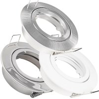 Einbauspot Lana – GU10/MR16, Ø82 mm, 25° schwenkbar