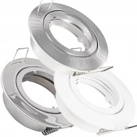 Einbauspot Lana – GU10/MR16, Ø82 mm, 25° schwenkbar