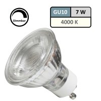 7 Watt - LED Einbaustrahler Lotta - 230V - GU10 - Dimmbar - Starr