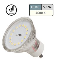 LED Einbaustrahler Lotta 230V - 5,5W SMD Step Dimmbar Spot 3000K Warmwei&szlig;