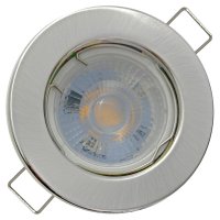 Flacher LED Einbaustrahler Lotta 230V - 5W MCOB Modul Deckenspot Warmweiß