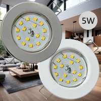 LED Einbaustrahler Lotta | Flach | 230V | 5W | SMD Modul...