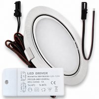LED Möbeleuchte Emma 12V 3W warmweiß flach...