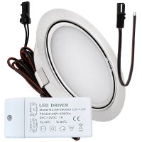 LED Möbeleuchte Emma 12V 3W warmweiß flach...