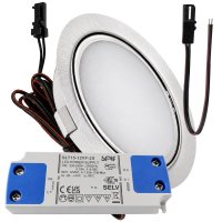 LED Möbelleuchte Emma 12V 3W warmweiß flach...