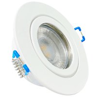 3 Watt - LED Bad Einbaustrahler Aqua - IP44 - 230V - GU10 Fassung - Starr