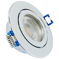 5 Watt - LED Bad Einbaustrahler Aqua - IP44 - 230V - GU10 Fassung - Starr