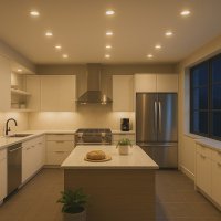 LED Bad Einbauleuchte Enya 3W - GU5.3, 12V DC, warmweiß