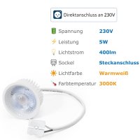 LED-Modul 5W warmweiß 3000K, 400lm, 3-stufig dimmbar