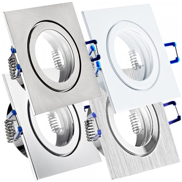 Einbauspot Enya GU10/MR16/Modul IP44 90x90 mm