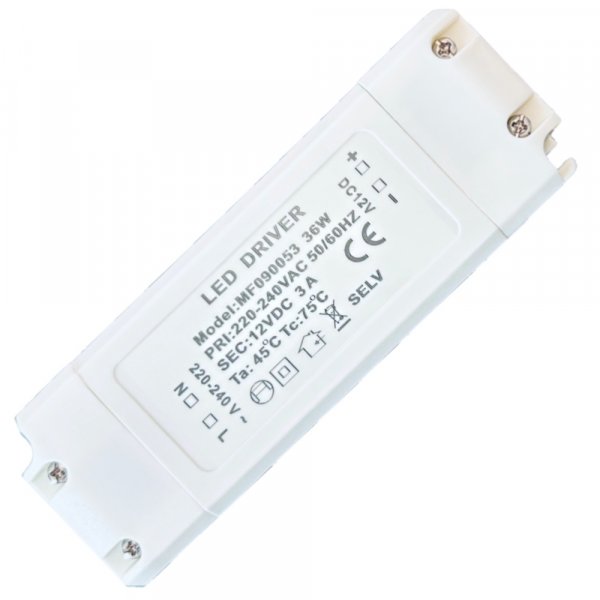 LED Trafo 36W 12V DC Konstantspannung – leistungsstark und flackerfrei