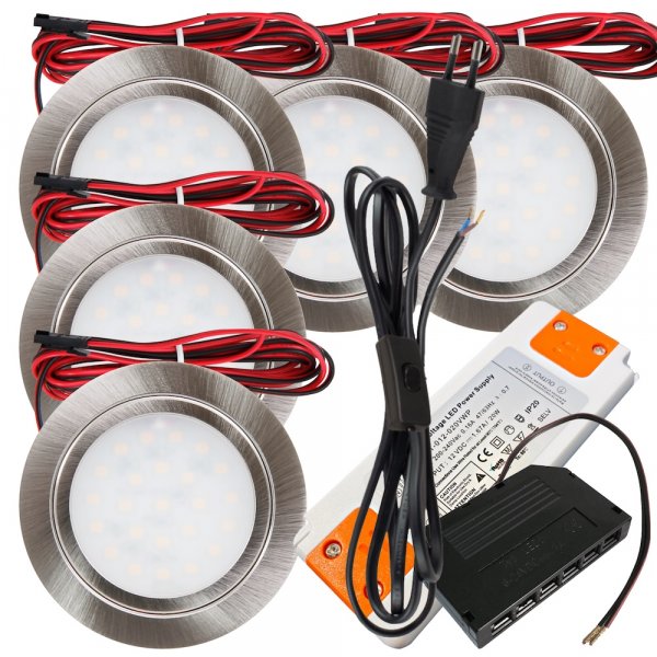 5 x mit Trafo, Verteiler &230V Zuleitung-Schalter