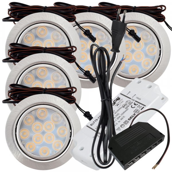 5 x mit Trafo, Verteiler & 230V Zuleitung