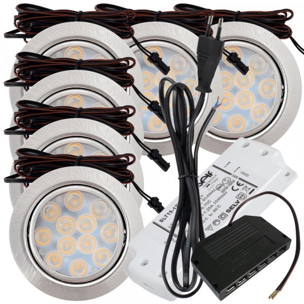 6 x mit Trafo, Verteiler & 230V Zuleitung